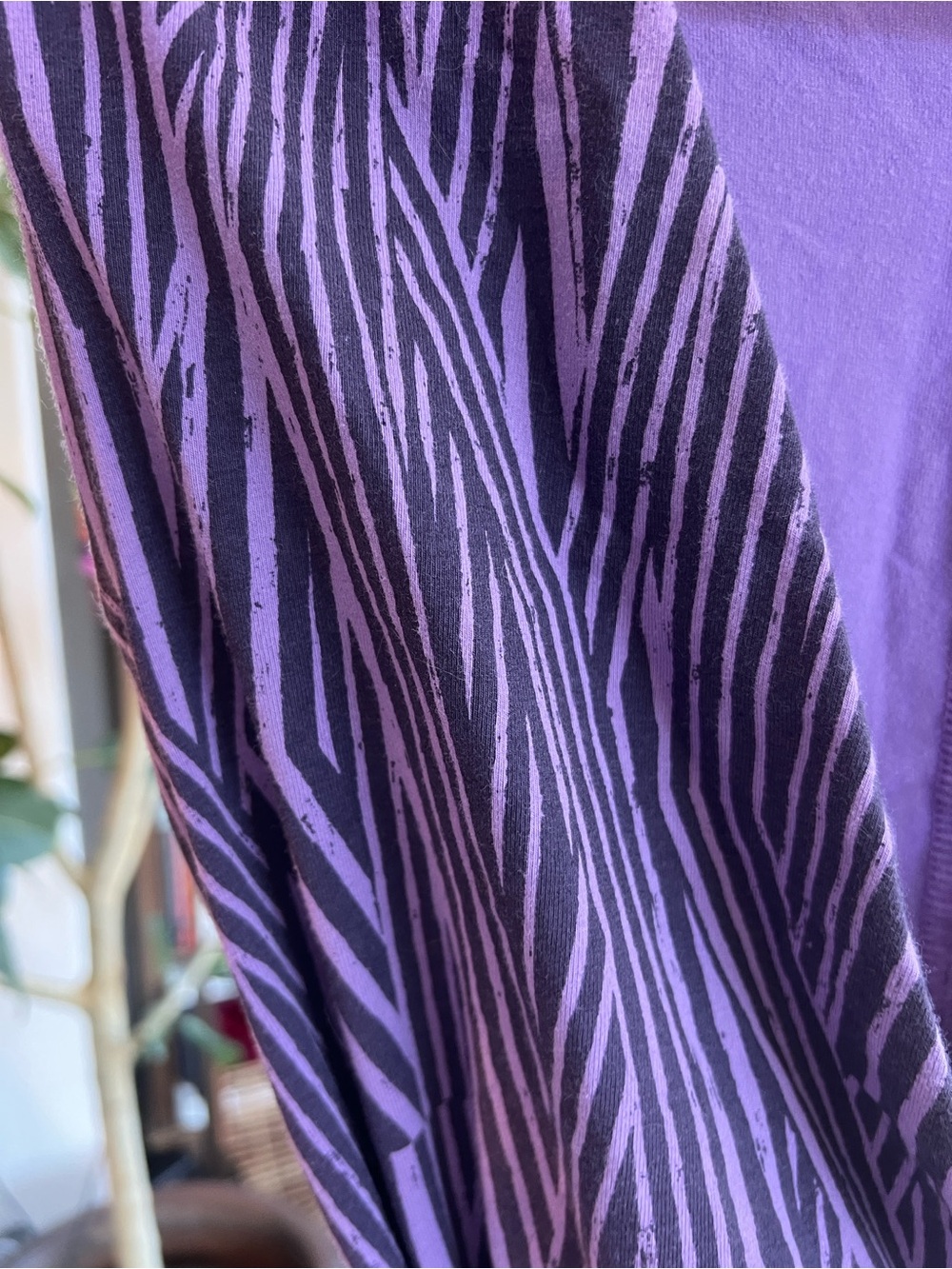 Betabrand wrap skort romper Medium purple stripes - Picture 9 of 9